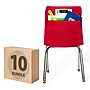 Seat Sack Seat Storage, 18" x 11" x 4", Red, 10/Pack (10119BUNDLE)~#|#~99358179-D8EF-4662-930284EC3258E664_sc7