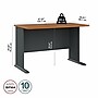 Bush Business Furniture Cubix 48"W Desk, Natural Cherry/Slate (WC57448)~#|#~994F336B-5CE6-435D-935E2964FC97887C_sc7