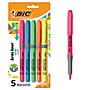 BIC Brite Liner Stick Highlighter with Grip, Chisel Tip, Assorted Colors, 5/Pack (GBLP51-AST)~#|#~9966F985-EB7F-4F7C-A3BFB7767D05CD8F_sc7