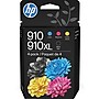 HP 910XL/910 Black High Yield and Cyan/Magenta/Yellow Standard Yield Ink Cartridge, 4/Pack (3JB41AN#140)~#|#~996CA98C-C12A-49C2-915F777EF5BF517A_sc7