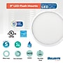 Bulbrite 9" Round 17-Watt 3000K LED Flush Mount Light, 1400 Lumens, White (773608)~#|#~997BCF17-FA49-4110-B347324EC0ED95FE_sc7