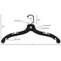 Nahanco 17" Plastic Medium Heavy Weight Dress Hanger, Clear, 100/Pack (507)~#|#~99B6F65E-B63A-48F4-976F0DC8594B8D34_sc7