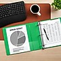 Staples 2" 3-Ring View Binder, D-Ring, Green (ST55433)~#|#~99BD019E-B1E0-4752-872698B483994B77_sc7