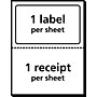 Avery TrueBlock Laser Shipping Labels with Paper Receipts, 5-1/16" x 7-5/8", White, 50 Labels/Box (5127)~#|#~99EBC4A1-BE98-4F00-A73821F8FFD04CED_sc7