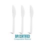 Perk™ Eco Compostable PLA Knife, Medium-Weight, White, 1800/Carton (PK56199CT)~#|#~99EDFCEF-1167-4758-B35A18482429F3AB_sc7