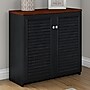 Bush Furniture Fairview Small Storage Cabinet with Doors, Antique Black/Hansen Cherry (WC53996-03)~#|#~99F497D7-28BD-42C7-B03E560FA35AEAC4_sc7
