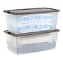 Iris 91 Quart Storage Container with Lid, Plastic, Gray, 4/Pack (500253)~#|#~99F640BF-A445-4A9E-8832D7212908CD6B_sc7