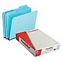 Pendaflex Recycled Heavy Duty File Folder, 1/3-Cut Tab, Legal Size, Blue, 25/Box (9300T 1/3)~#|#~99FBA121-0A69-41B9-966DD4724F587FFC_sc7