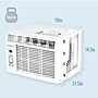 Keystone 115-Volt 8,000 BTU Window Air Conditioner with Remote, White (KSTHW08B)~#|#~9A00F131-E8F6-43ED-BDC673B3F71159F8_sc7
