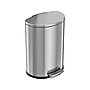 HLS Commercial Stainless Steel Trash Can with Hinged Lid, 13.2-Gallon, Silver (HLSS13DFR)~#|#~9A10268D-8808-4BD8-A17C983DCC203C56_sc7