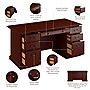 Bush Business Furniture 66"W Arlington Executive Desk with Drawers, Harvest Cherry (WC65566-03K)~#|#~9A1091F5-7F39-4FFE-A1C5BBC9FD1DD8B2_sc7