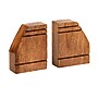 Mind Reader Wood Rustic Book Ends, 4.75", Brown (WOODEND2-BRN)~#|#~9A11C41D-9B53-4F0A-82EDCFCD8269C1DC_sc7