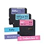 Brother Genuine P-touch Btag White on Purple/Black on Light Blue/White on Pink Label Tape, 1/2" x 13.1' (12mm x 4m) (BTAG3M02)~#|#~9A15961B-5EC5-4856-A2E0A9B068E227EC_sc7