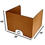Classroom Products Foldable Cardboard Freestanding Privacy Shield, 19"H x 26"W, Kraft, 20/Box (VB1920 KR)~#|#~9A4C318C-D34B-43C2-A65F7601F79760A1_sc7