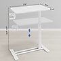 FlexiSpot H7 Overbed Table Mobile Laptop Cart, 27.6" x 15.8", White (H7W-2816)~#|#~9A4DCB47-9CBB-4B3F-B3D53D94EC809553_sc7