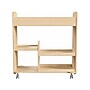 Flash Furniture Bright Beginnings Mobile 18-Section Storage Cart, 31.75"H x 33.25"W x 15.75"D, Natural Birch Plywood~#|#~9A58301C-6FCC-4955-9FD7E5646D8A4D2E_sc7