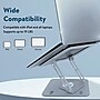 Uncaged Ergonomics 10.2" x 10" Metal Swivel Laptop Stand 2.0, Silver  (SLS-Silver)~#|#~9A65826B-389F-465C-A5C4735284EA2E88_sc7