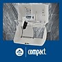 Georgia-Pacific Compact 2-Roll Side-by-Side Coreless Toilet Paper Dispenser, White (56797A)~#|#~9ABE1E3C-E8ED-4697-856426E5DF899BDF_sc7