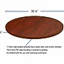 Lorell Essentials Series 36” 1” Thickness Round Table Top, Laminate, Mahogany (LLR87242)~#|#~9AC67801-94EA-44C1-A64B139C82E16898_sc7