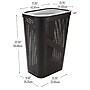 Mind Reader 15.85-Gallon Slim Laundry Hamper with Lid, Plastic, Brown (HBIN60-BRN)~#|#~9AD65FEA-55E9-4B39-A72E9584F4BA8D05_sc7