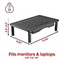 Staples TECH Adjustable Monitor Stand with Drawer, Black (ST62819-CC)~#|#~9AE0748C-2F9F-4FF8-B6B83E0CC102951A_sc7