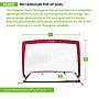 Champion Sports Rectangular Pop-Up Goal, Red (RG4837)~#|#~9AE8EB86-5C80-4D4F-A4F5EA6DACE81CAC_sc7
