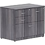 Lorell Essentials 4-Drawer Lateral File Cabinet, Letter/Legal Size, Lockable, 29.5"H x 35.5"W x 22"D, Weathered Charcoal~#|#~9AECC18B-B4FF-4749-A5BD1FDCA31297F5_sc7
