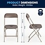 Flash Furniture HERCULES Plastic Folding Chair, Premium Brown, 40/Pack (40LEL3BRN)~#|#~9B0504F5-2862-4891-AD263DFE438E9C0C_sc7