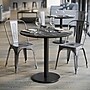 Flash Furniture TopGuard 31.25" Round Wood Dining Table with Round Base, Black Faux Marble/Black Base (STRD31BMATR18)~#|#~9B206FBD-4C5E-407E-B04F3E8BBA432A1B_sc7