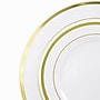 Elama Plastic Dinnerware Set, White/Gold, 150 Pieces/Set (935124340M)~#|#~9B221348-31F7-40D1-8100674E6429D348_sc7