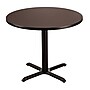 NPS CT Series 36" Round 30" Height Cafe Table, X Base, Black Frame/Mahogany Top (CT13636XDPBTMMY)~#|#~9B520AD8-82C2-472C-B4D800306D2A0B6F_sc7