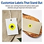 Avery Laser/Inkjet Round Multipurpose Labels, 1.25" Dia., Neon Yellow, 600/Pack (94505)~#|#~9B68C576-8D79-43F5-BEAA64CBF90B4855_sc7