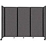 Versare The Room Divider 360 Freestanding Folding Portable Partition, 82"H x 102"W, Charcoal Gray Fabric (1182307)~#|#~9B75BA15-DB6F-4982-8CE7D0E807CACEE3_sc7