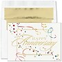 "Anniversary Gala" Card w/ Gold Lined White Envelope, 25/BX~#|#~9B87F552-0323-4C6D-97AC7D0A73597A81_sc7