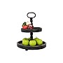 Storied Home Distressed Blackwashed Wood 2-Tier Tray with Metal Handle (EC0112)~#|#~9B8DEC05-17DF-4154-BC5902CA0780CB6A_sc7
