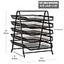 Mind Reader 5-Tier Stackable Paper Desk Tray Organizer, Metal, Black (5TPAPER-BLK)~#|#~9B9FDD20-10A2-4615-8F5ADCC981D586B6_sc7