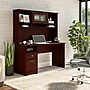 Bush Furniture Cabot 60"W Computer Desk with Hutch, Harvest Cherry (CAB042HVC)~#|#~9BC87877-B510-4D2A-9A7CE9991B8E3FE2_sc7