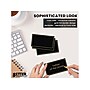 Better Office 2" x 3.5" Matte Black/Gold Table Tent Place Card, 100/Pack (64647-100PK)~#|#~9BEE8F9D-FC73-4E00-8B0F1386A5C017FA_sc7