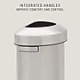 Rubbermaid Refine Stainless Steel Indoor Trash Can with Open Lid, 16 Gallon, Silver (2147550)~#|#~9C2B5425-B754-4AA5-A21D911E0BBF8570_sc7