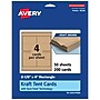 Avery Matte General Use Blank Cards, Kraft Brown, 200/Box (95330)~#|#~9C355DC1-2564-4616-A809CF92C4428C52_sc7