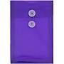 JAM Paper Premium Plastic Filing Envelope with Button & String Closure, 6 1/4" x 9 1/4", Purple, 3/Pack (472B1PUX3)~#|#~9C508396-A191-46D0-AE495147DBE26156_sc7