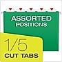 Pendaflex Recycled Hanging File Folders, 1/5 Tab, Letter Size, Bright Green, 25/Box (81610)~#|#~9C63778E-A72F-44E7-901C9C661273A76C_sc7