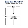 Avery Postcards, Textured White, 4.25" x 5.5", Inkjet, 120/Pack (03380)~#|#~9C7CEB27-64C4-4BC6-86FDAFD475FD5AFB_sc7