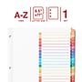 Staples Durable Paper A‑Z Alphabetical Dividers, 26‑Tabs, Multicolor~#|#~9C81B28A-556B-4EFD-A2A5882CA4163B52_sc7