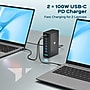 Turonic 380W 8-Port Desktop Charging Station USB-C & USB-A, Black (350H48)~#|#~9CA25B65-10A2-4D68-B63C67868546DAAD_sc7