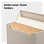 Smead 40% Recycled Fabric/Canvas File Box Attached Flip Top, 13" x 10", Beige (70232)~#|#~9CD43743-5D77-4F46-885E096FC05A6A8F_sc7