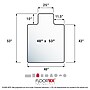 Floortex Ultimat Cleartex Carpet Chair Mat with Lip, 48" x 53", Designed for Medium-Pile Carpet, Clear Polycarbonate (1113423LR)~#|#~9CE9E2CB-570D-4455-8C3A6A8671C9DBF1_sc7
