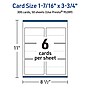 Avery Integrated Cards, 1-7/16" x 3.75", Matte White, 300/Box (95289)~#|#~9CF4A25E-0E0F-4785-AFB0443B8D7E32B2_sc7