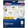 Avery Clean Edge Business Cards, 3.5" x 2", Matte Ivory, 200/Pack (8876)~#|#~9CFD4F6A-3267-422D-B0C900681260360A_sc7