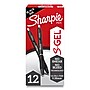 Sharpie S-Gel Retractable Gel Pens, 0.38 mm, Ultra Fine Point, Black Ink, Dozen  (2140521)~#|#~9D1B556E-E247-4782-BBDD4EBDD48EBF6F_sc7